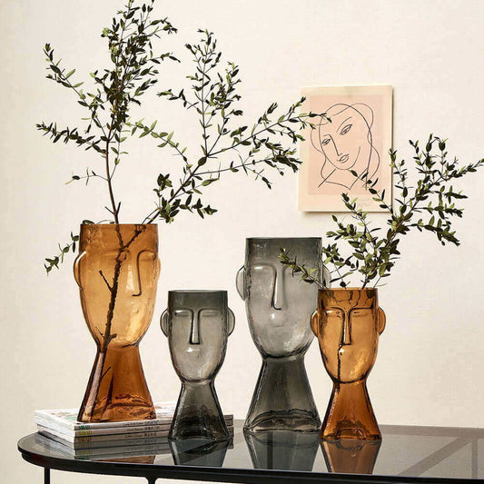 art inspired vase for a great price at Malones Specialty Store. Abstract Vase | Glass Face.   