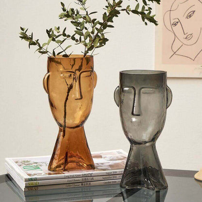 Shop face vases at a great price at Malones Specialty Store. Abstract Vase | Glass Face.
