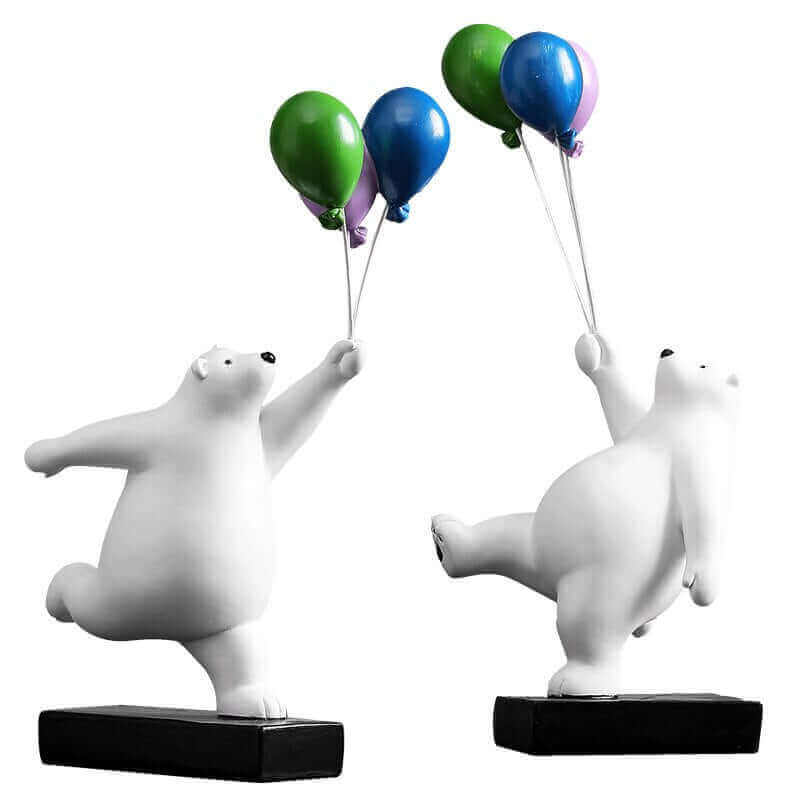 Balloon Bear Figurines - white background close up  MalonesSpecialtyStore.com