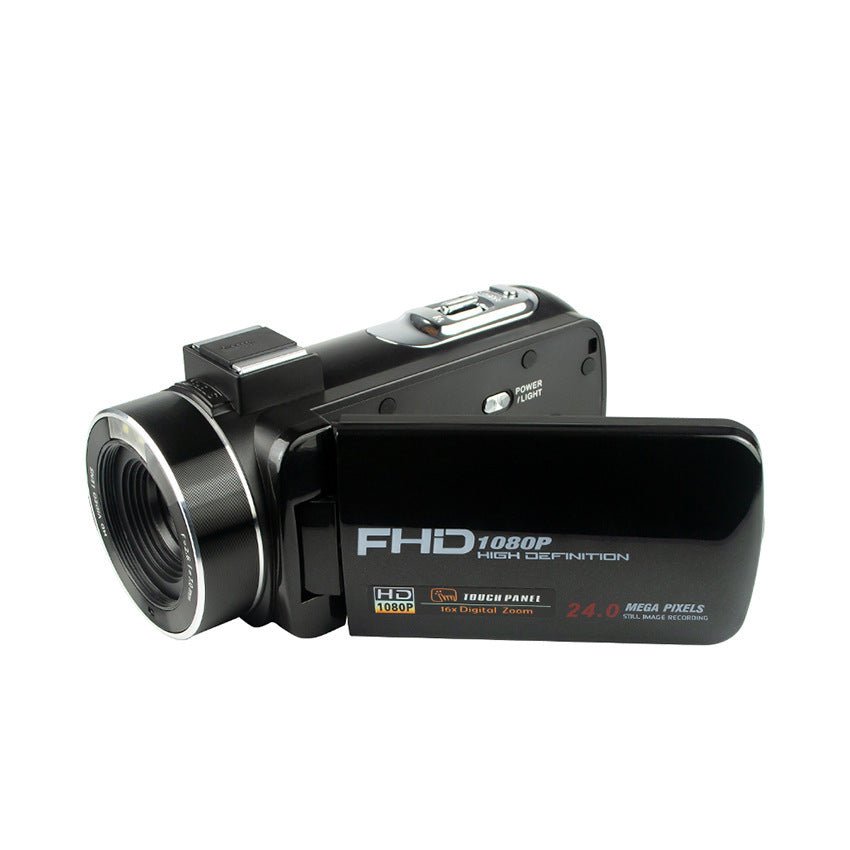 High-performance camcorder with microphone, remote control, Wi-Fi, and 1080P HD for clear, vivid video capture.