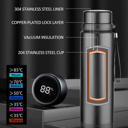 TECHNOLOGY 1000ML Smart Thermos Bottle Cold and Hot