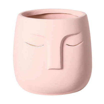 light pink Elegant Ceramic Face Vase from MalonesSpecialtyStore.com