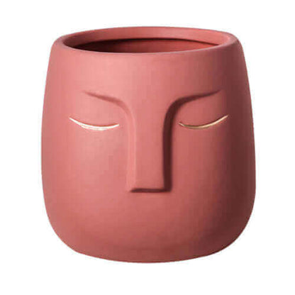 pretty pink Elegant Ceramic Face Vase