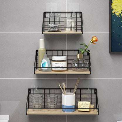Malones has Floating Shelves with wooden base