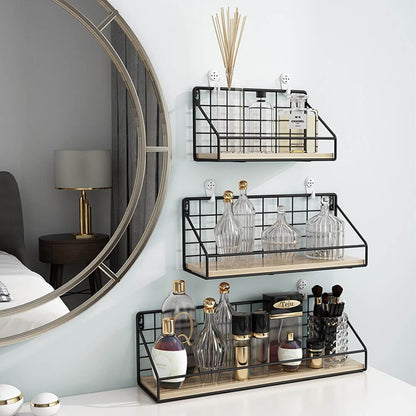 Floating Shelves with wooden base at Malones