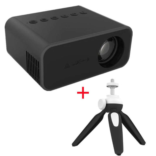Black Mini Home Theater Video Projector on white background - MalonesSpecialtyStore.com