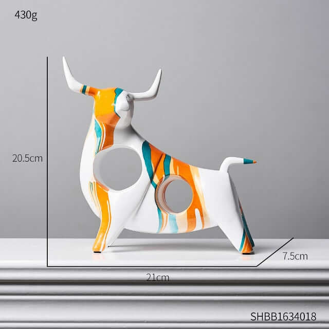 Modern Art Graffiti Cow Figurines - MalonesSpecialtyStore.com