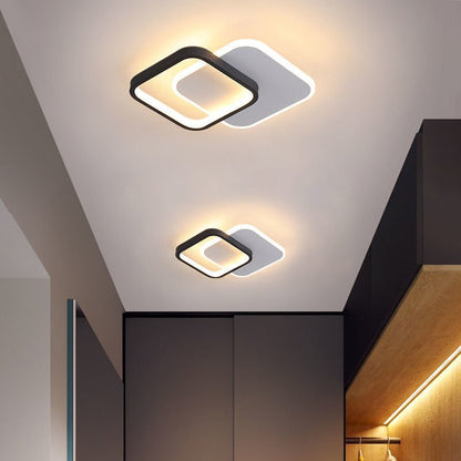 Stylish Nordic corridor lighting enhancing home ambiance