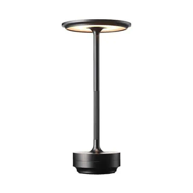Small Table Lamp | Indoor/outdoor. Black Lamp on white background. MalonesSpecialtyStore.com 