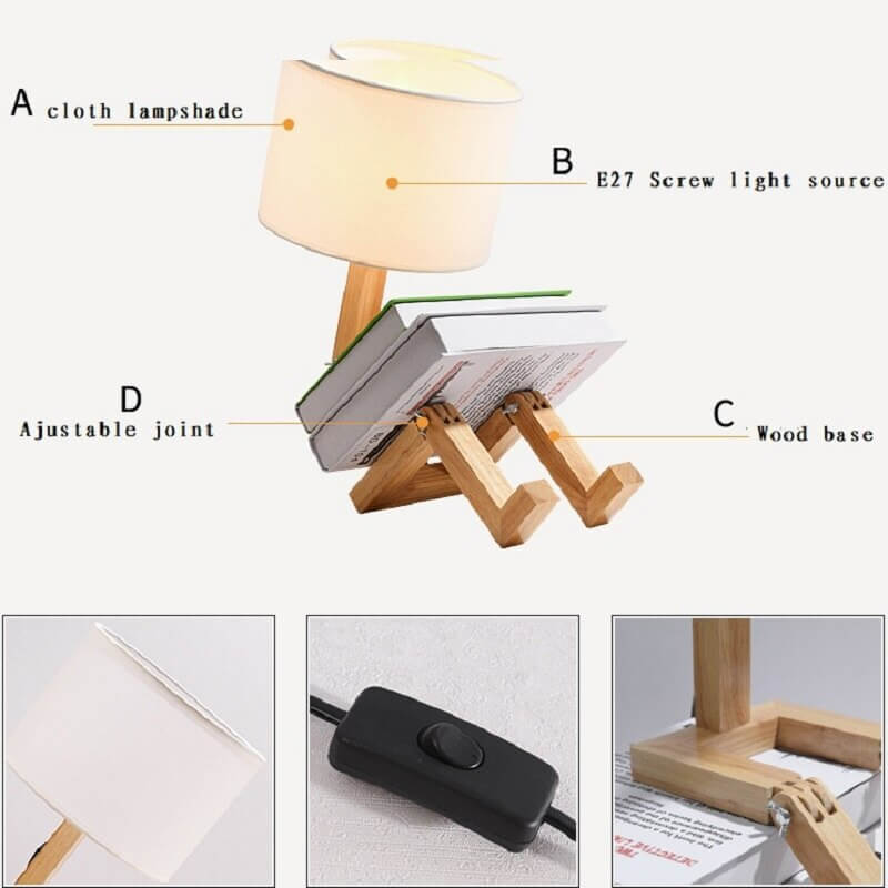Great find on the Robot Shaped Table Lamp deal