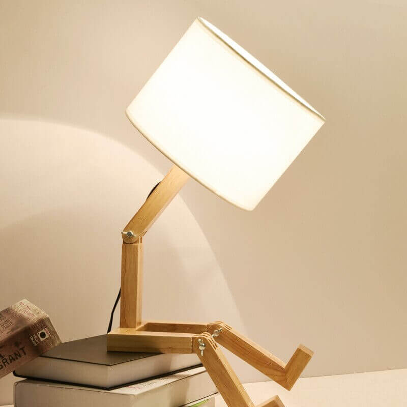 make it look how you want it too with the Robot Shaped Table Lamp deal