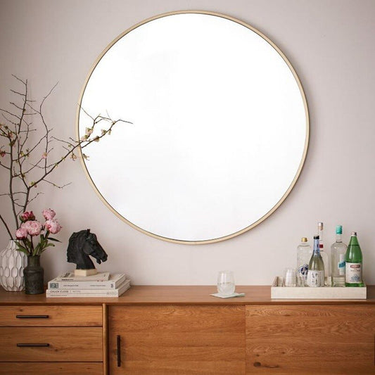 Elegant 30cm round bathroom mirror in stylish finishes