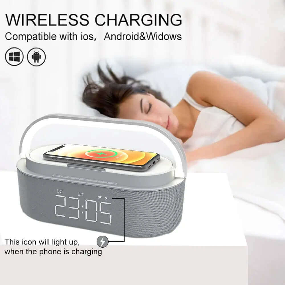 Wireless Charging Pad Alarm Clock - Malones Specialty Store LLC