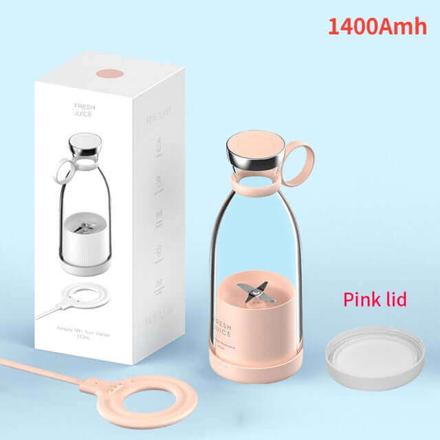 Pink Fresh juice portable blender